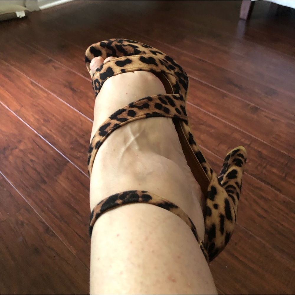 Leopard print heels